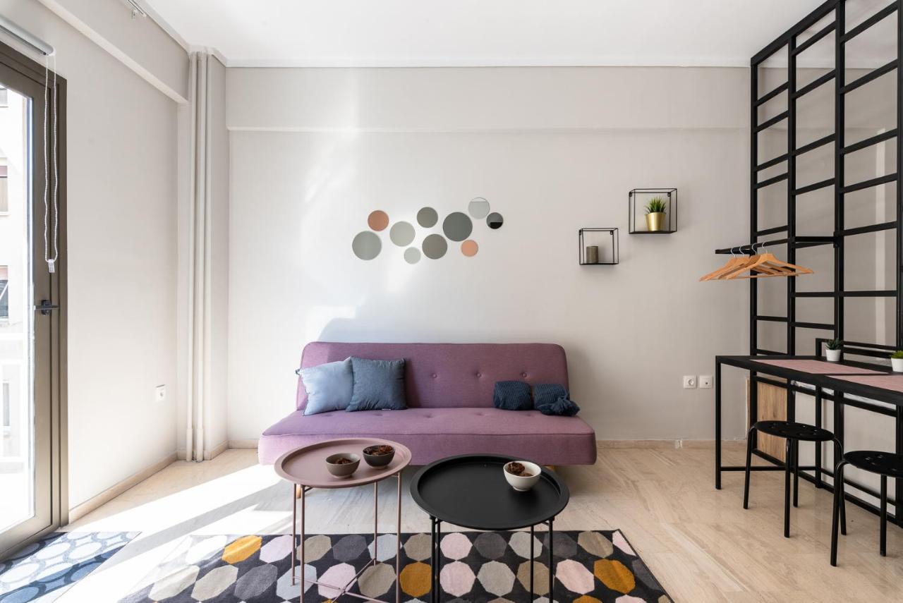 Modern Studio Close To Waterfront Thessaloníki Exteriör bild